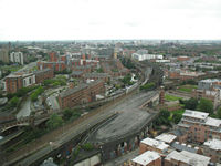A view of Manchester from the Hilton Hotel